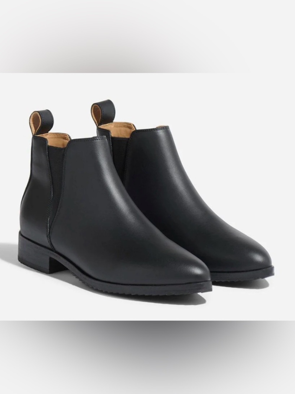 Nisolo Eva Everyday Chelsea Leather Boots Black